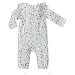 Pehr Flutter Sleeve Romper bluebells